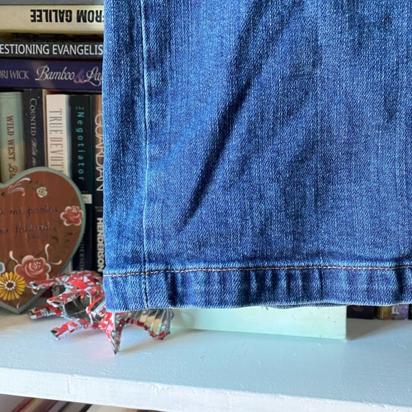 J. Crew | Denim Button Front Medium Wash Skirt - Picture 3 of 11